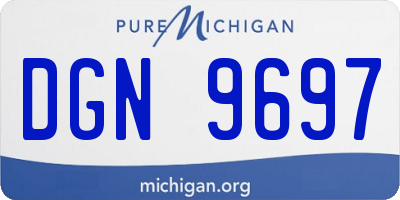 MI license plate DGN9697
