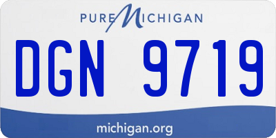 MI license plate DGN9719