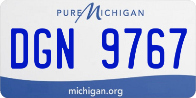 MI license plate DGN9767