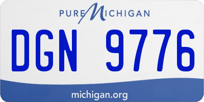 MI license plate DGN9776
