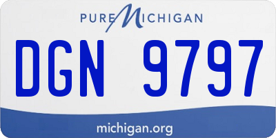 MI license plate DGN9797
