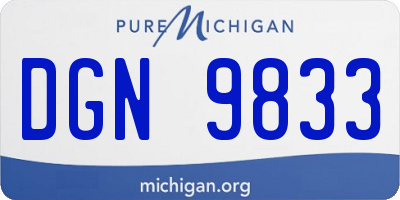 MI license plate DGN9833