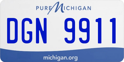 MI license plate DGN9911