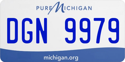 MI license plate DGN9979