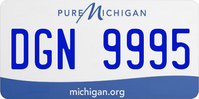 MI license plate DGN9995