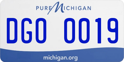MI license plate DGO0019