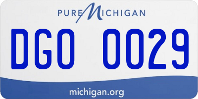 MI license plate DGO0029