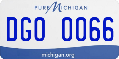 MI license plate DGO0066