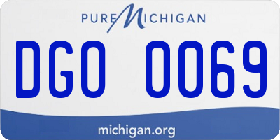 MI license plate DGO0069