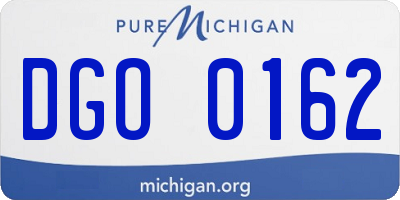 MI license plate DGO0162