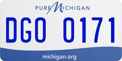MI license plate DGO0171