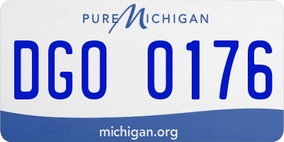 MI license plate DGO0176