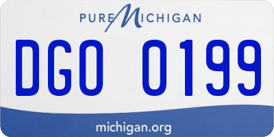 MI license plate DGO0199