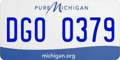 MI license plate DGO0379