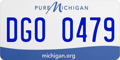 MI license plate DGO0479