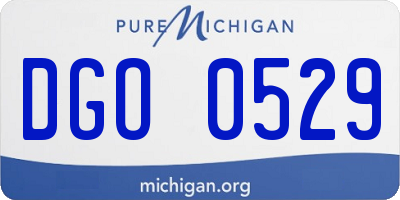 MI license plate DGO0529