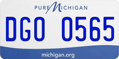 MI license plate DGO0565