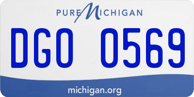 MI license plate DGO0569