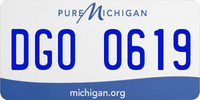 MI license plate DGO0619