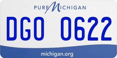 MI license plate DGO0622