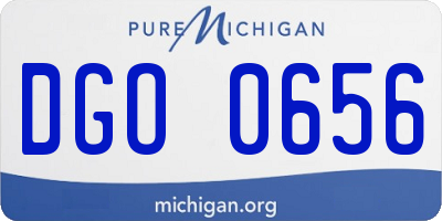 MI license plate DGO0656