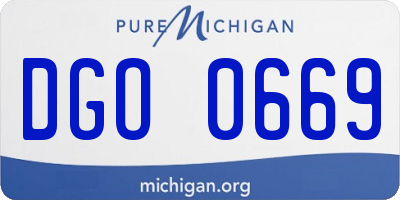 MI license plate DGO0669