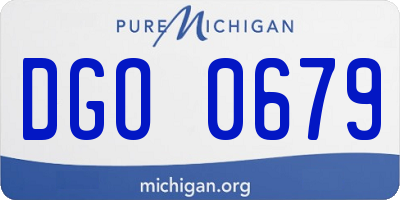 MI license plate DGO0679