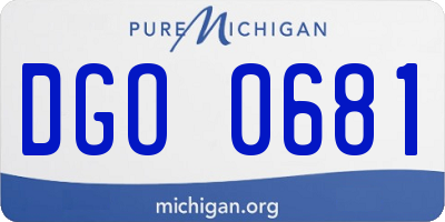 MI license plate DGO0681