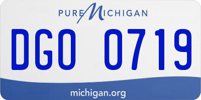 MI license plate DGO0719