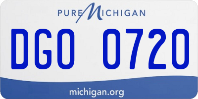 MI license plate DGO0720