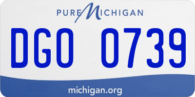 MI license plate DGO0739