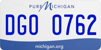 MI license plate DGO0762