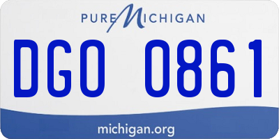 MI license plate DGO0861