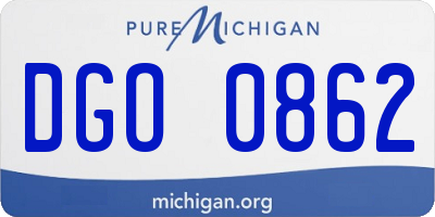 MI license plate DGO0862