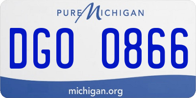 MI license plate DGO0866
