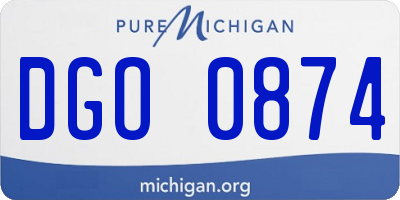 MI license plate DGO0874