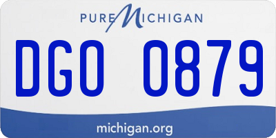 MI license plate DGO0879