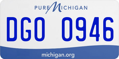MI license plate DGO0946