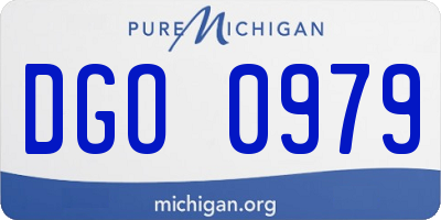 MI license plate DGO0979