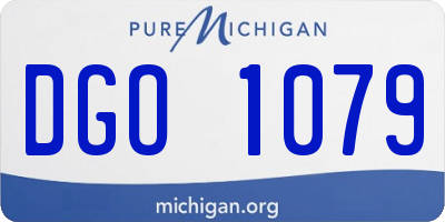 MI license plate DGO1079