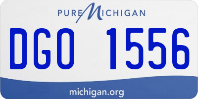 MI license plate DGO1556