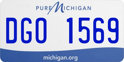 MI license plate DGO1569