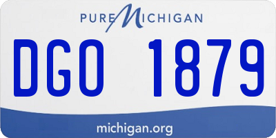 MI license plate DGO1879