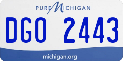 MI license plate DGO2443