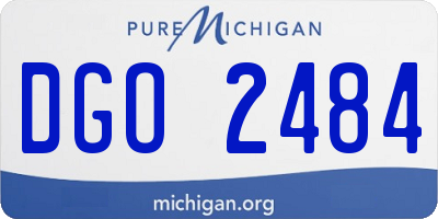 MI license plate DGO2484