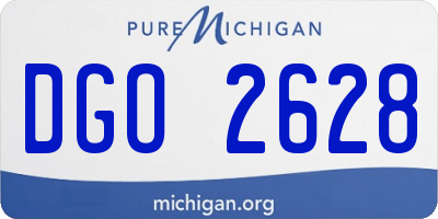 MI license plate DGO2628