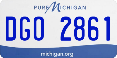 MI license plate DGO2861