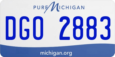 MI license plate DGO2883
