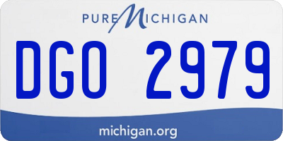 MI license plate DGO2979