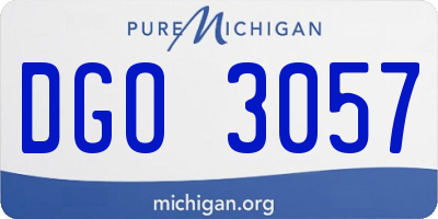 MI license plate DGO3057